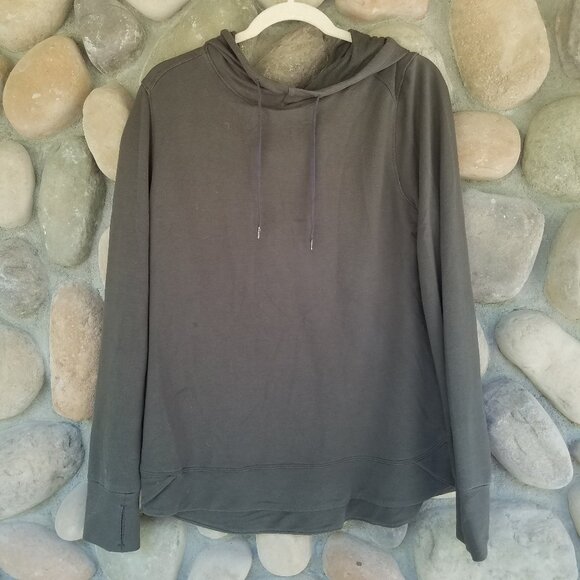 Tops - Green Athletic Hoodie With Thumbholes!